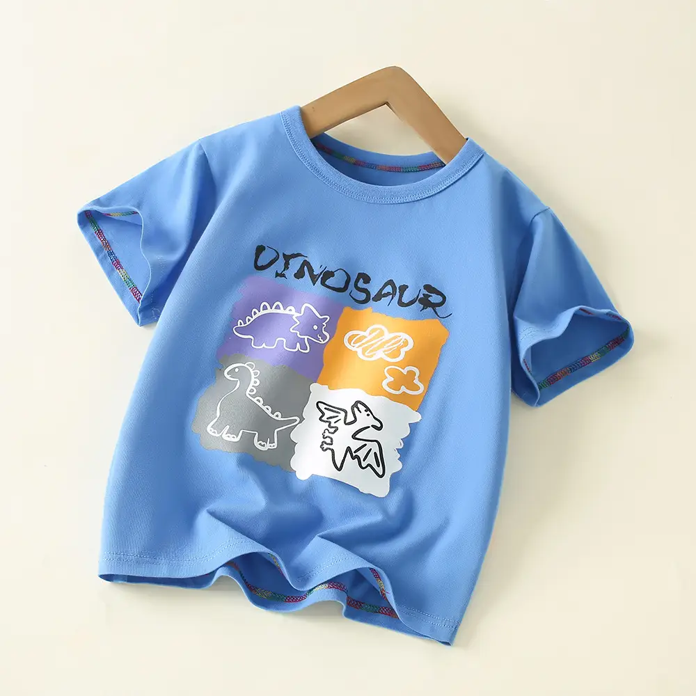 Boys Cotton T-Shirt Floral Print Medium to XL - Image 11