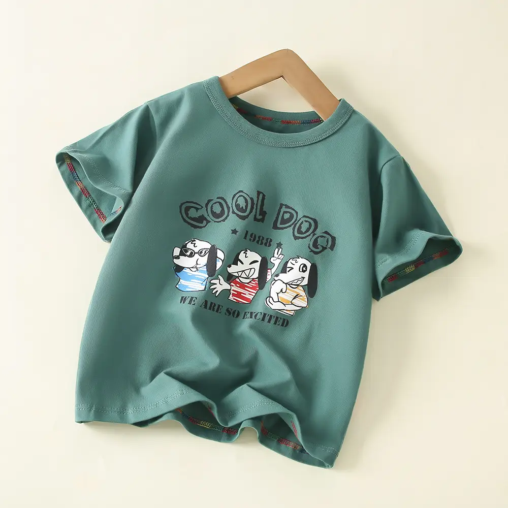 Boys Cotton T-Shirt Floral Print Medium to XL - Image 13