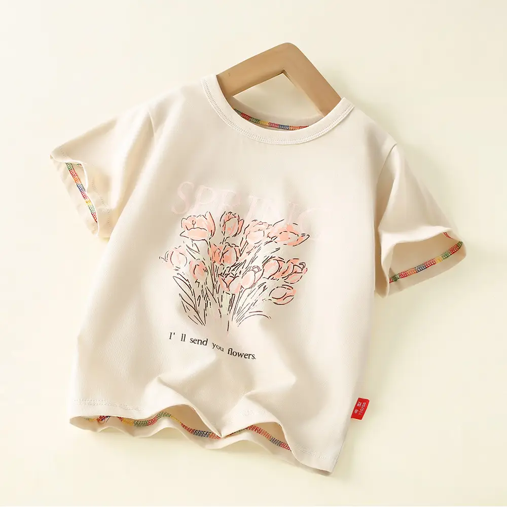 Boys Cotton T-Shirt Floral Print Medium to XL - Image 19