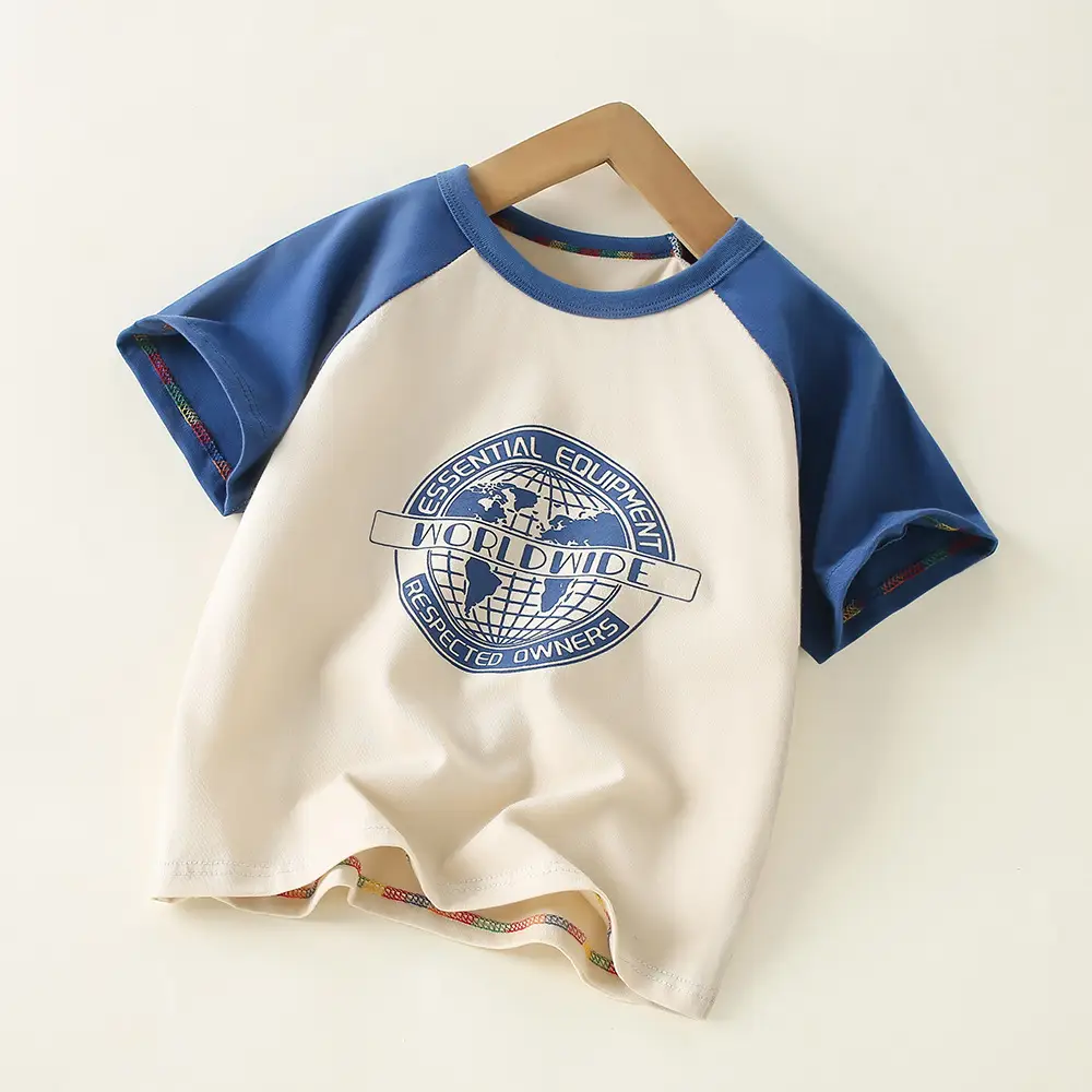 Boys Cotton T-Shirt Floral Print Medium to XL - Image 5