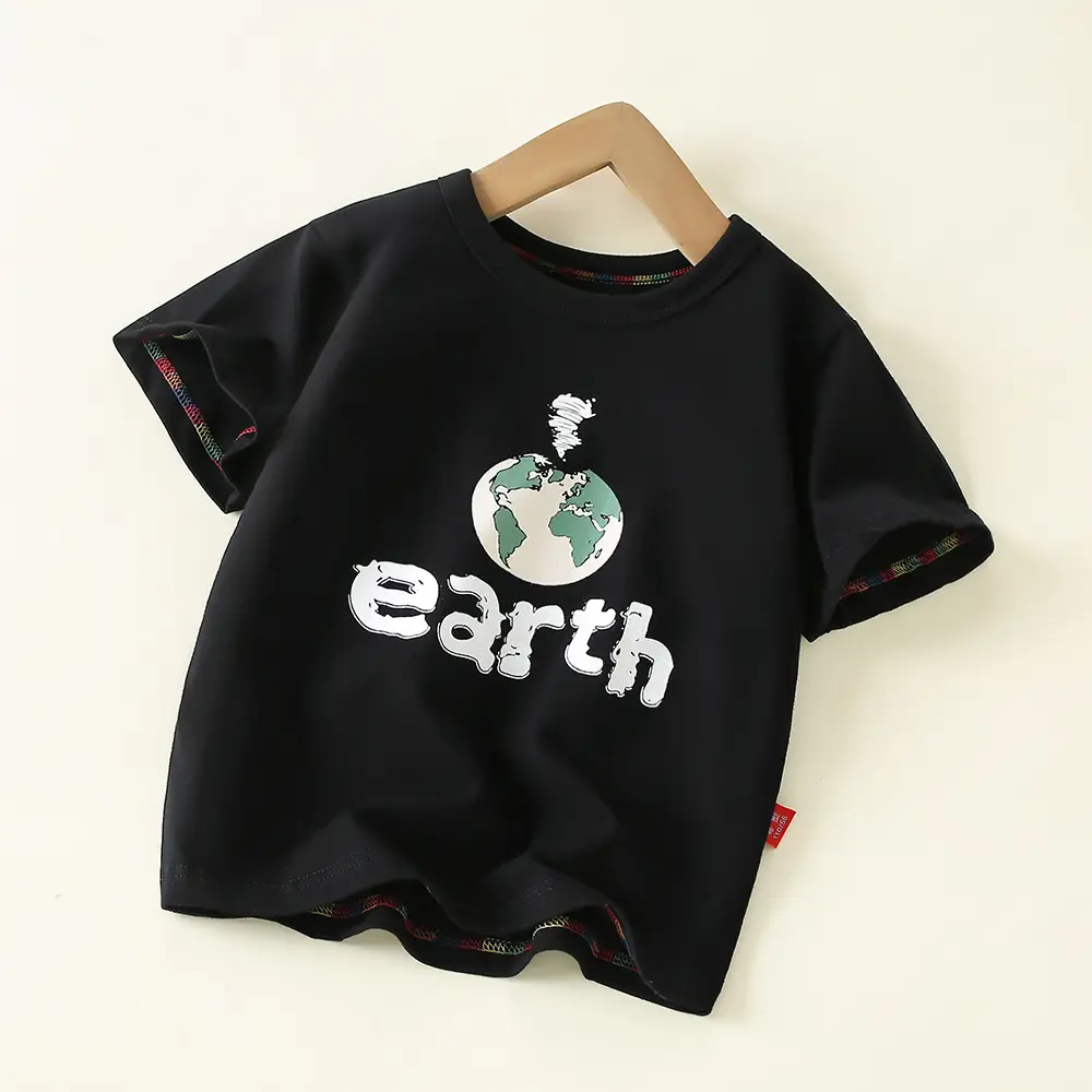 Boys Cotton T-Shirt Floral Print Medium to XL - Image 8