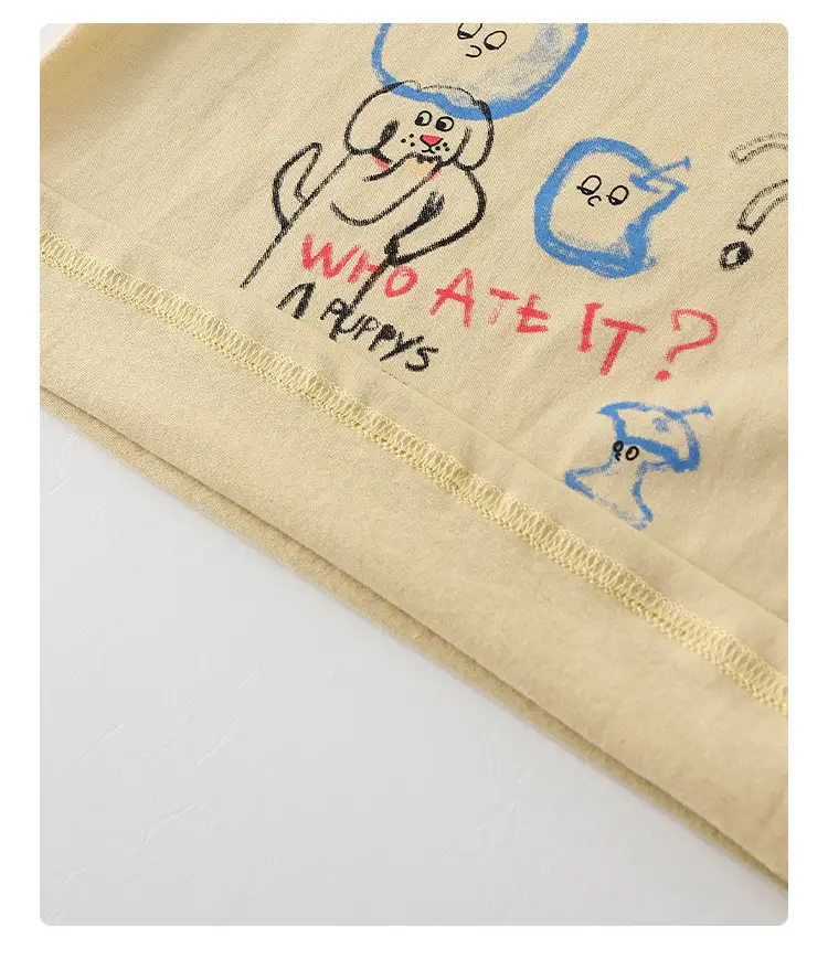 Baby T-Shirt Yellow Cat Print 2026 Summer — feature 13