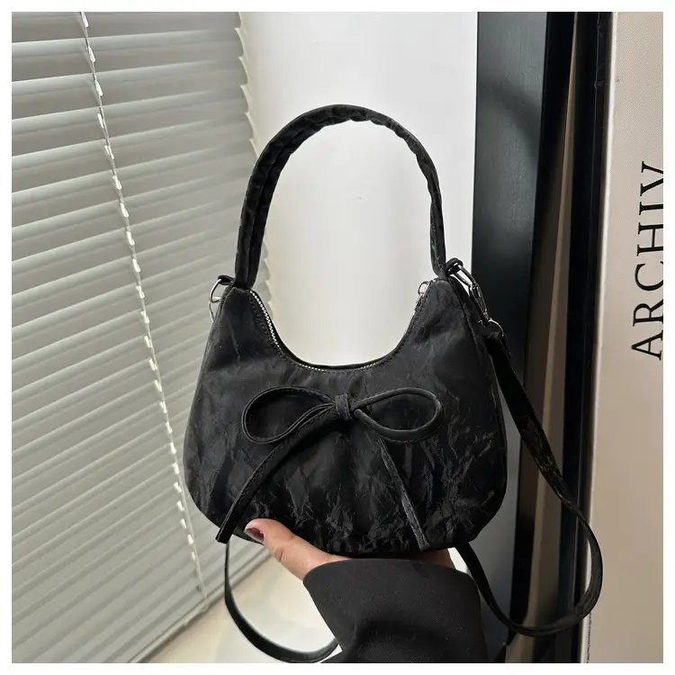 Light Blue Bow Shoulder Bag for Women — feature 11