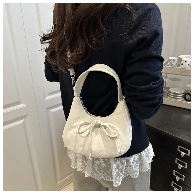 Light Blue Bow Shoulder Bag for Women — feature 18