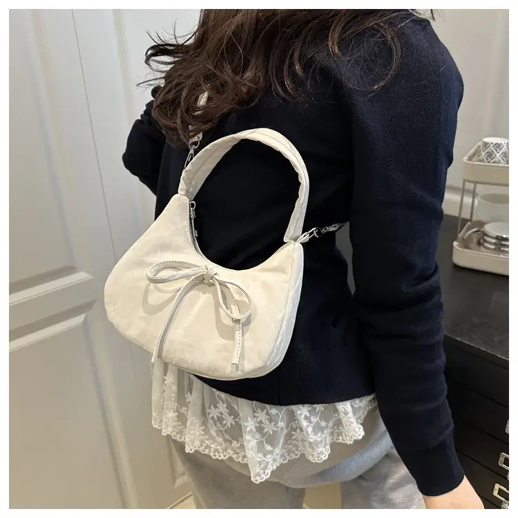 Light Blue Bow Shoulder Bag for Women — feature 19