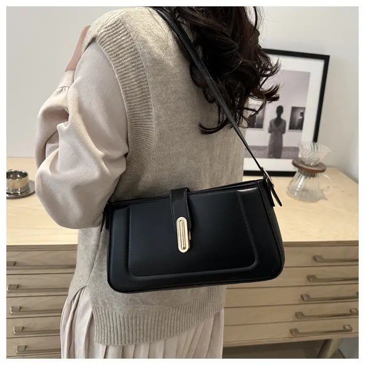 Korean Style Brown Leather Shoulder Bag for Women — feature 10