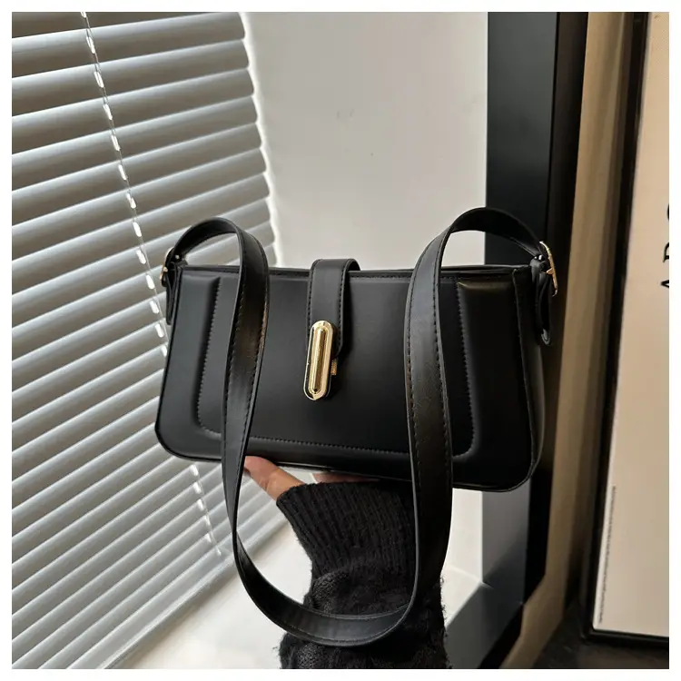 Korean Style Brown Leather Shoulder Bag for Women — feature 17