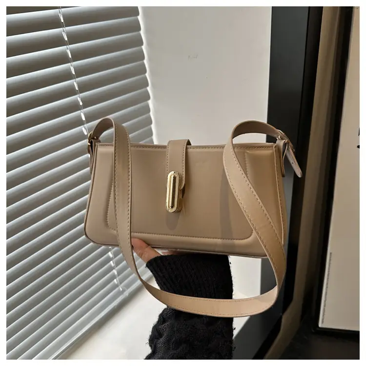 Korean Style Brown Leather Shoulder Bag for Women — feature 19