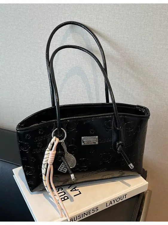 Black Cross-Border Large Shoulder Bag Women's 2025 - Image 5