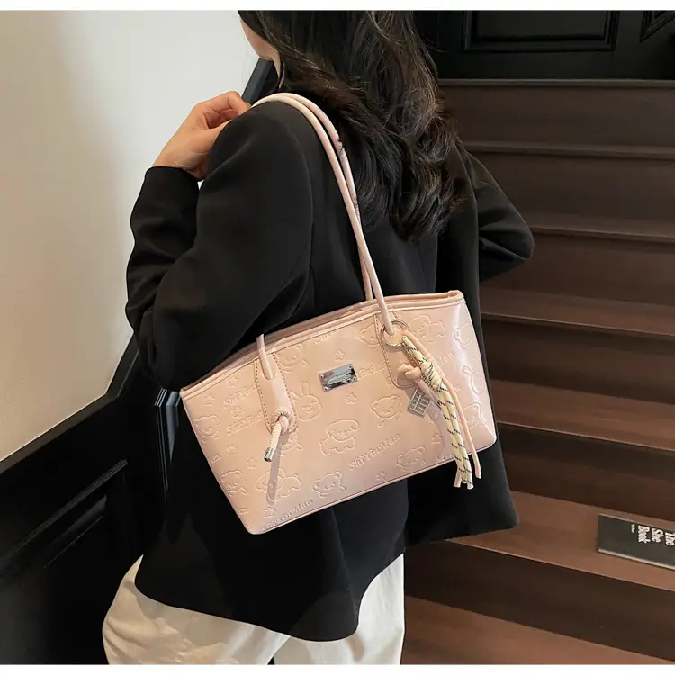 Black Cross-Border Large Shoulder Bag Women's 2025 — feature 20