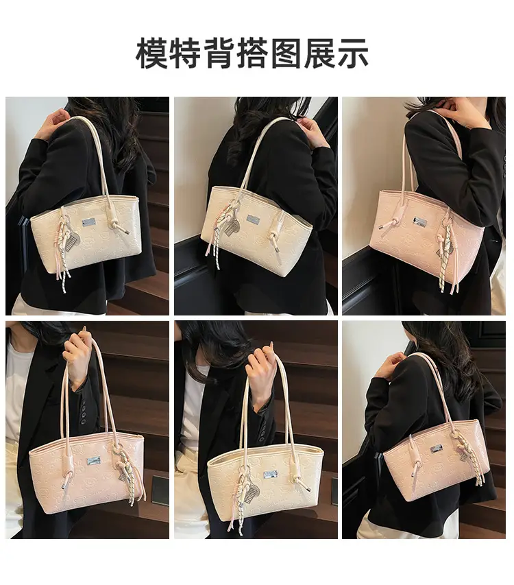 Black Cross-Border Large Shoulder Bag Women's 2025 — feature 8