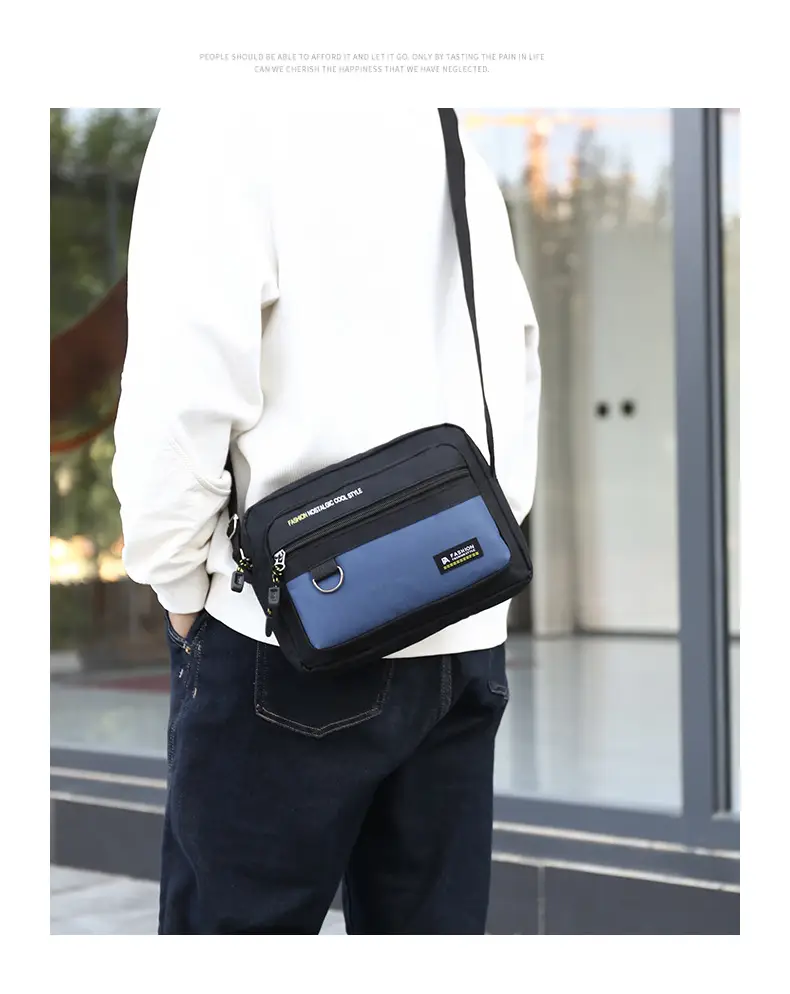 Men's Multi-Purpose Crossbody Bag with Zip & Strap — feature 24