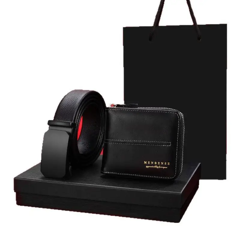 Men's Leather Belt & Wallet Set with Card Holder - Image 7