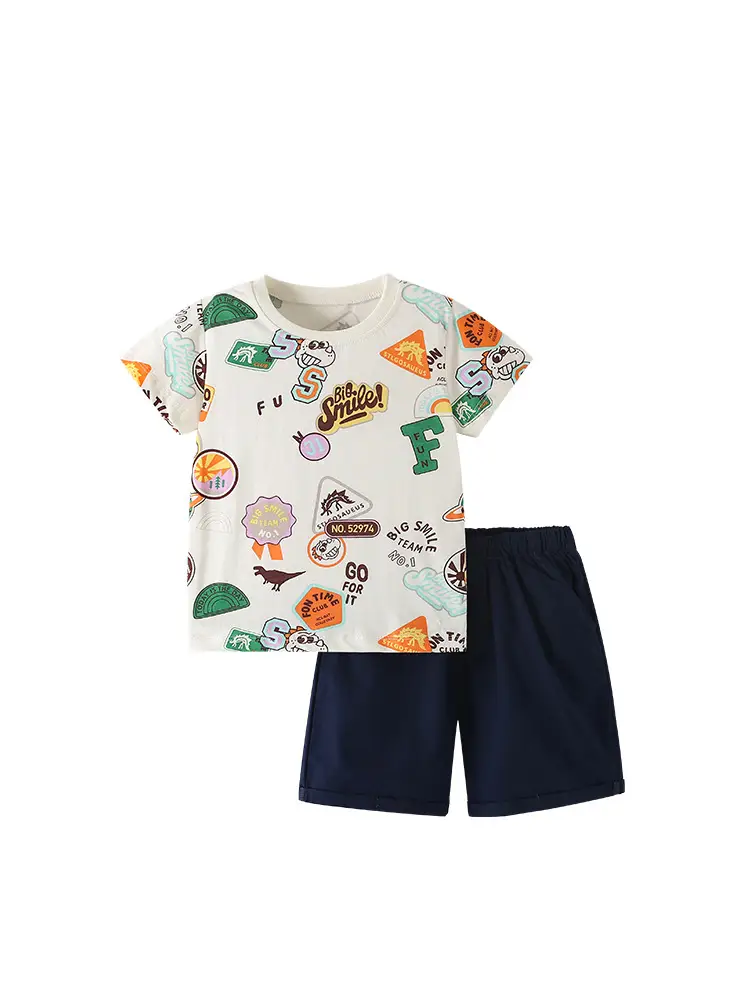 Malwee Boys T-Shirt Shorts Set Summer Casual Wear