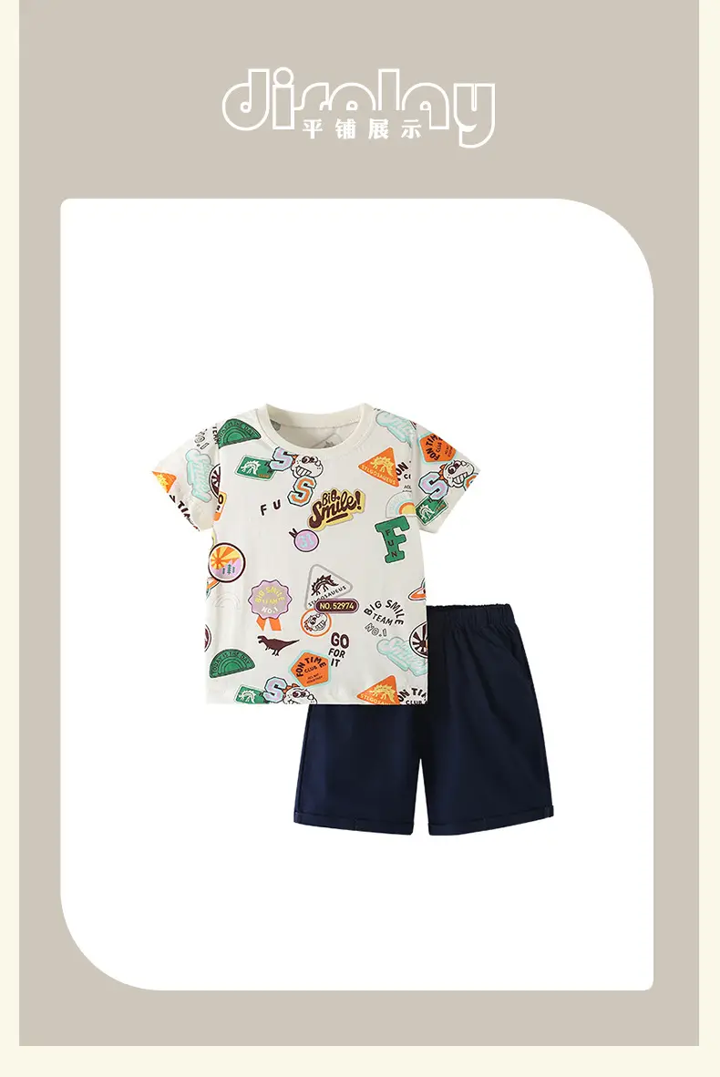 Malwee Boys T-Shirt Shorts Set Summer Casual Wear — feature 10