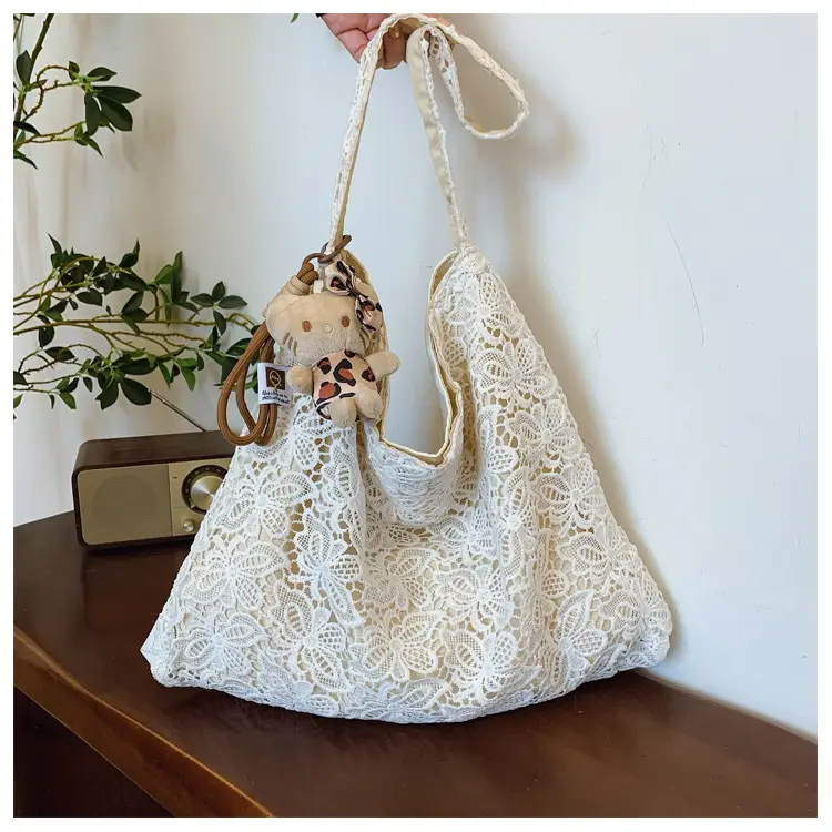Pastoral Lace Shoulder Bag Large Capacity Women — feature 33