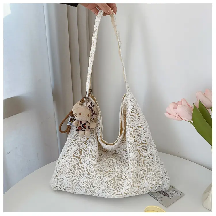 Pastoral Lace Shoulder Bag Large Capacity Women — feature 39