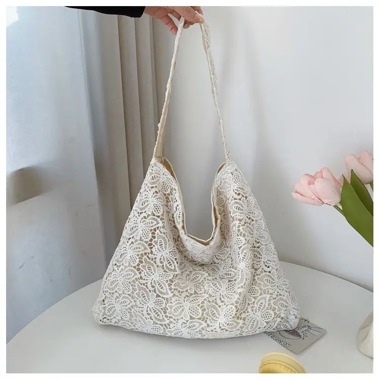 Pastoral Lace Shoulder Bag Large Capacity Women — feature 41