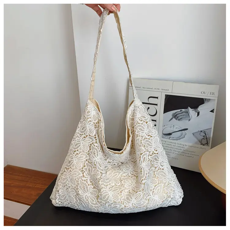 Pastoral Lace Shoulder Bag Large Capacity Women — feature 42