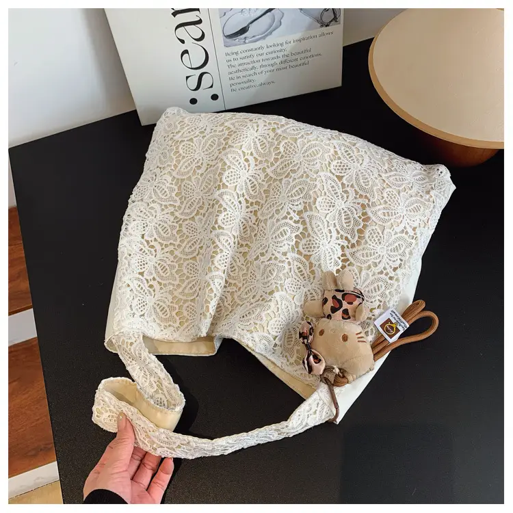Pastoral Lace Shoulder Bag Large Capacity Women — feature 43