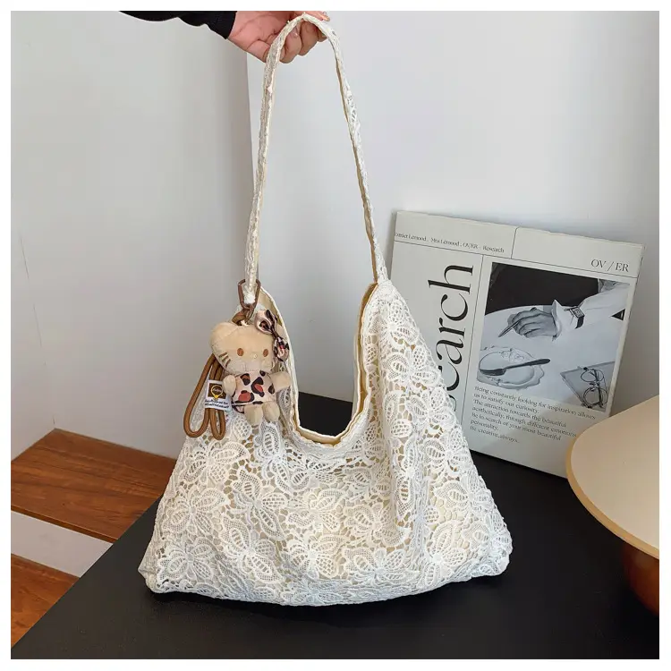 Pastoral Lace Shoulder Bag Large Capacity Women — feature 44