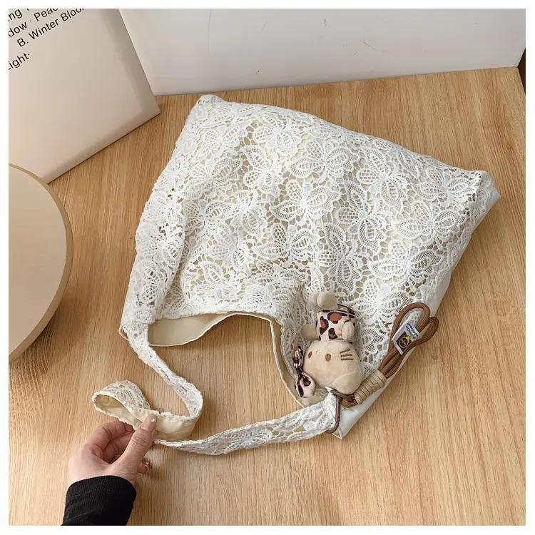 Pastoral Lace Shoulder Bag Large Capacity Women — feature 47