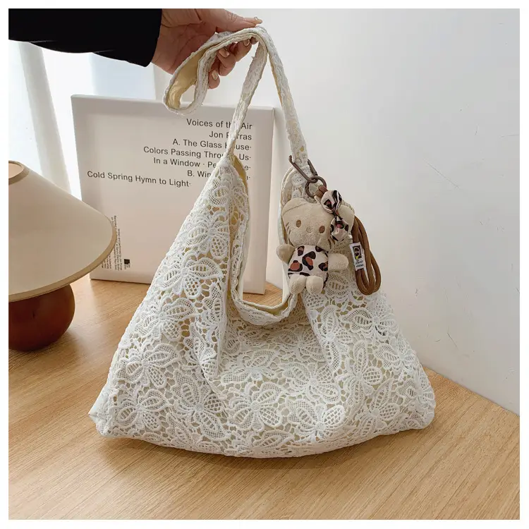 Pastoral Lace Shoulder Bag Large Capacity Women — feature 48