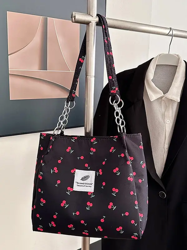 2026 Printed Tote Bag Women Large Capacity Versatile Shoulder Bag