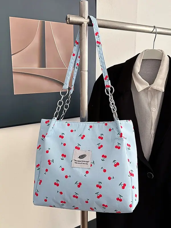 2026 Printed Tote Bag Women Large Capacity Versatile Shoulder Bag