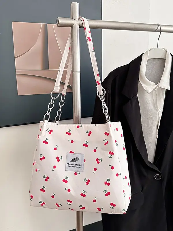 2026 Printed Tote Bag Women Large Capacity Versatile Shoulder Bag