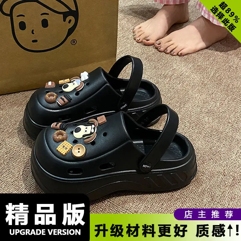 Women's White Clogs with Bear Design & Thick Sole - Image 10