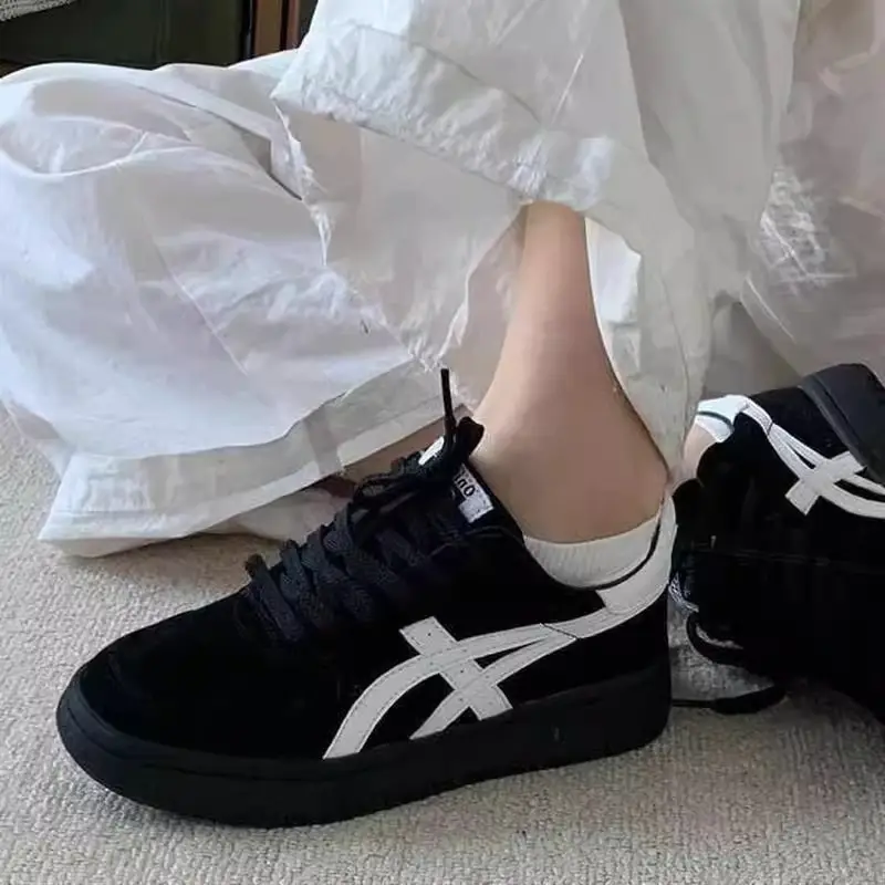 Women's 2025 Platform Sneakers White Blue Comfortable Casual