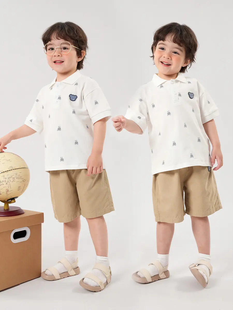 Right European Boys Polo Shirt Short Sleeve Summer Kids Wear - Image 11