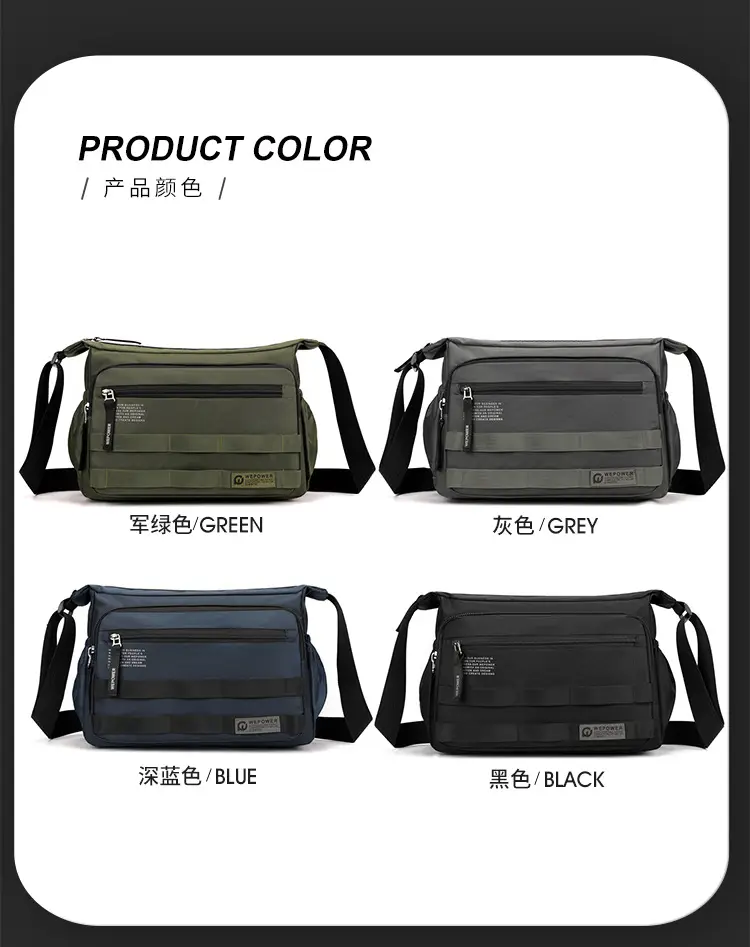 Men's Black Business Crossbody Bag Large Capacity — feature 13