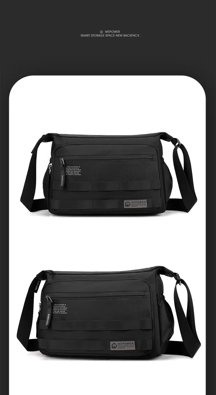 Men's Black Business Crossbody Bag Large Capacity — feature 23