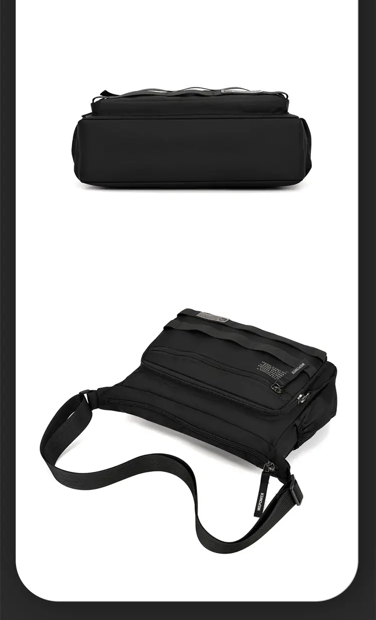 Men's Black Business Crossbody Bag Large Capacity — feature 25