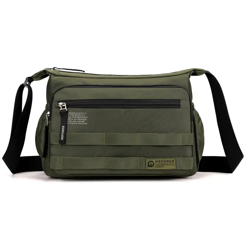 Men's Black Business Crossbody Bag Large Capacity - Image 4