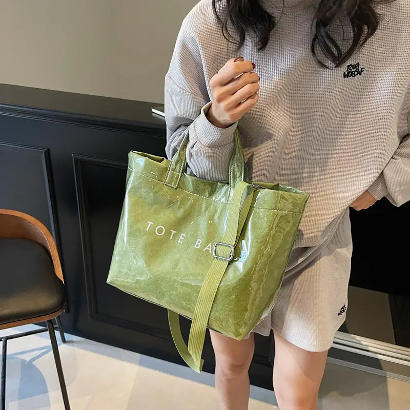 Fashion Retro DuPont Paper Crossbody Bag Large Capacity Women's Bag - Image 7
