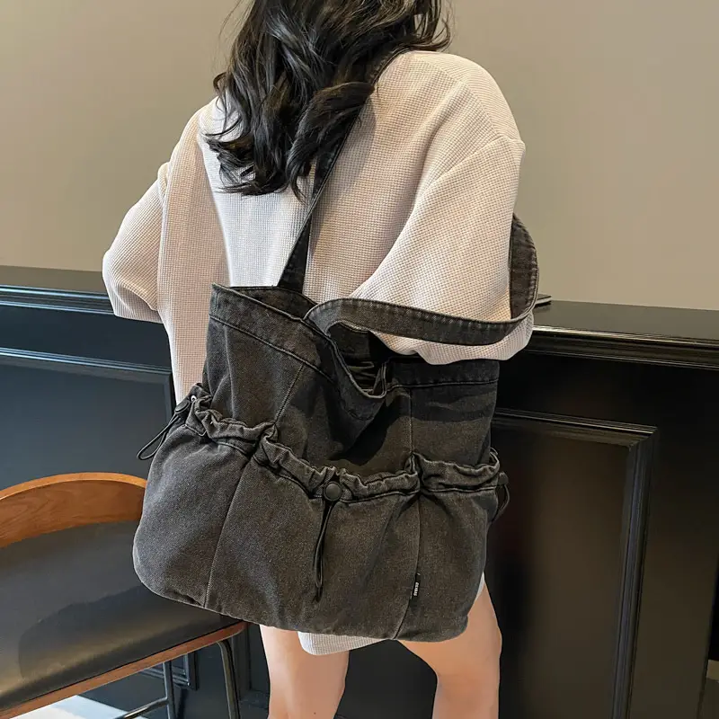 Korean Style Canvas Shoulder Bag for Women - Image 7