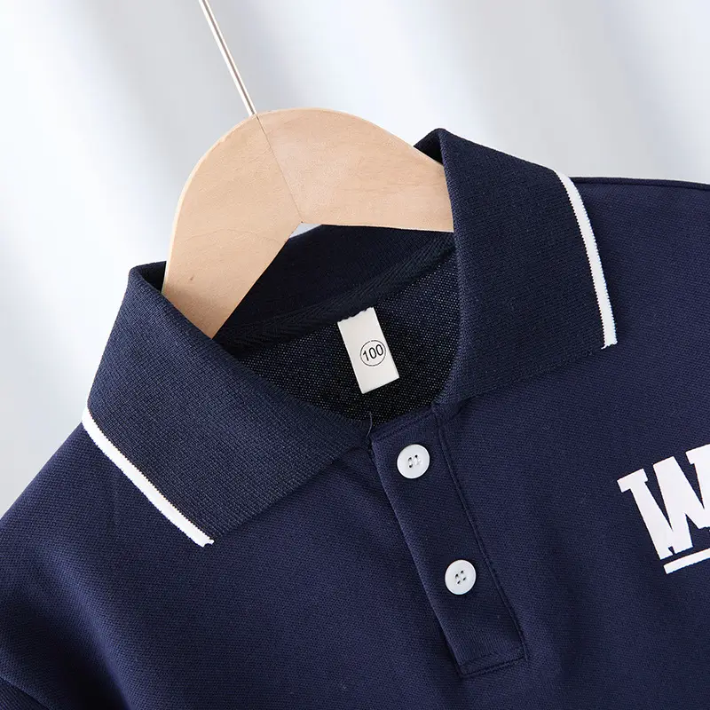 Boys Navy Polo T-Shirt Short Sleeve Summer 2025 - Image 4