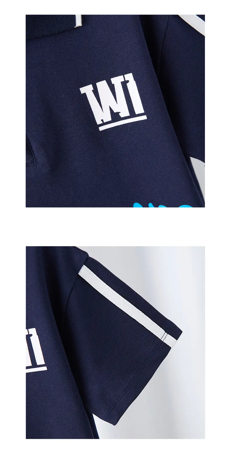 Boys Navy Polo T-Shirt Short Sleeve Summer 2025 — feature 6