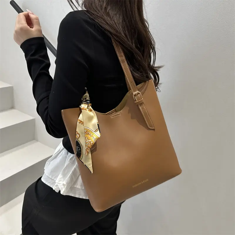 2025 New Silk Scarf Tote Bag for Young Women
