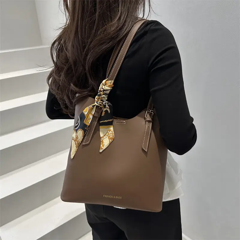 2025 New Silk Scarf Tote Bag for Young Women