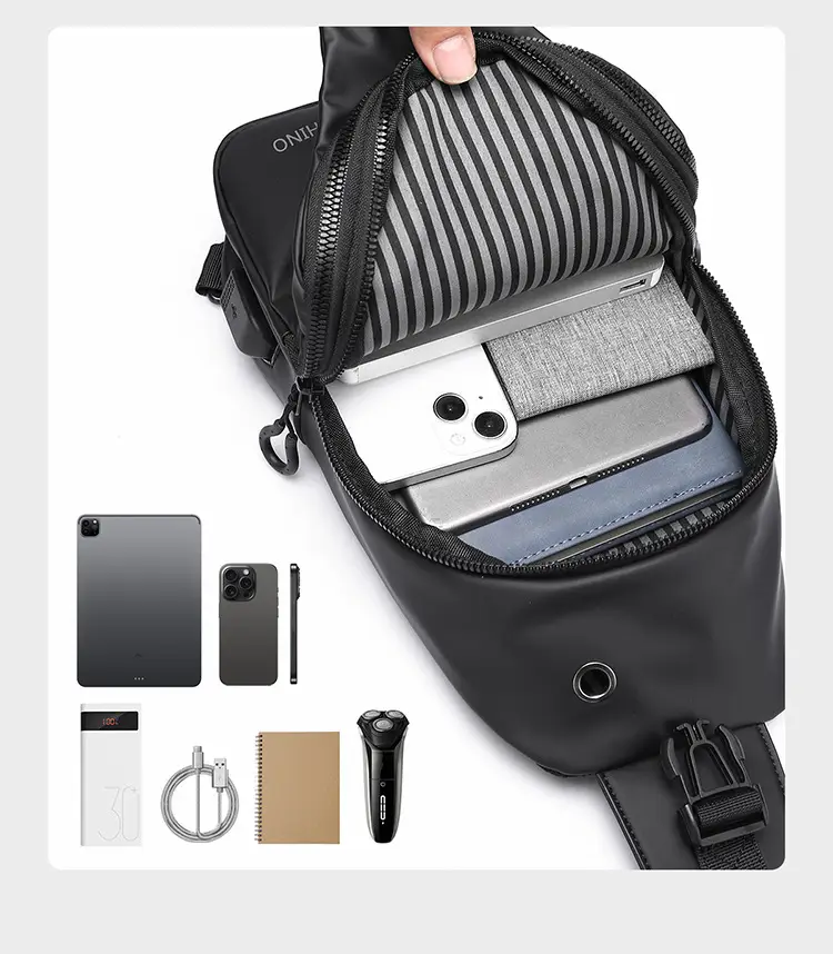 Waterproof Crossbody Bag for Men Business Commute — feature 11