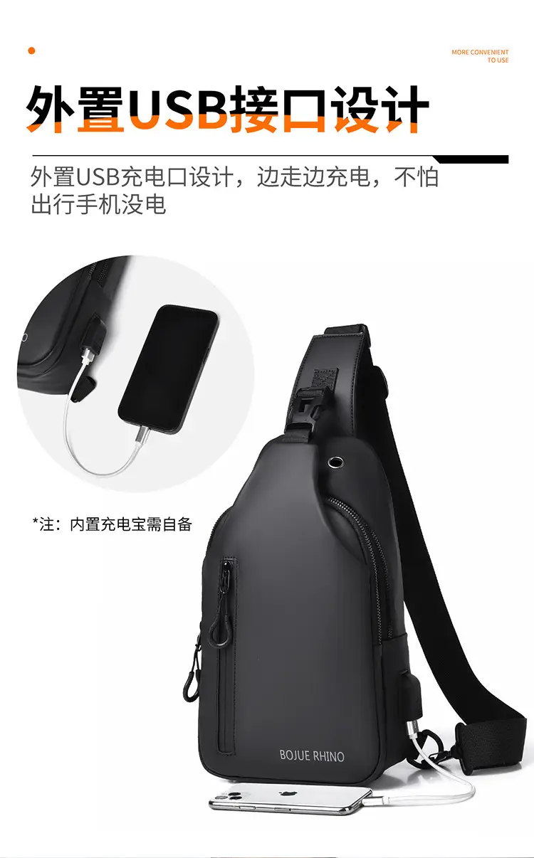 Waterproof Crossbody Bag for Men Business Commute — feature 13