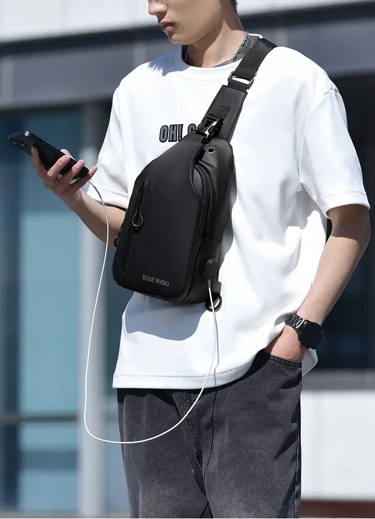 Waterproof Crossbody Bag for Men Business Commute — feature 14