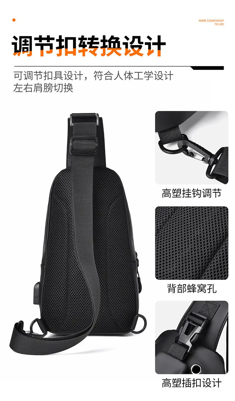 Waterproof Crossbody Bag for Men Business Commute — feature 15