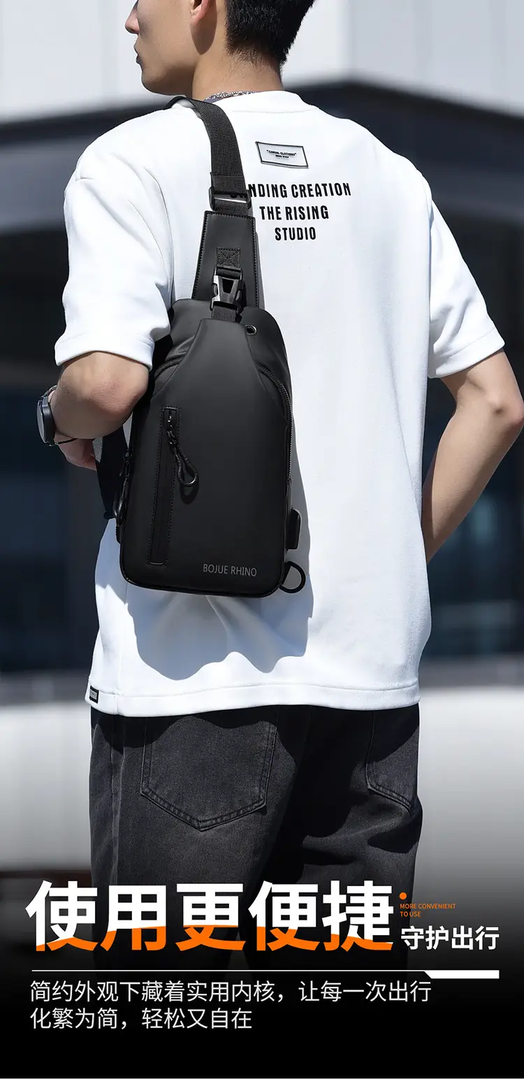 Waterproof Crossbody Bag for Men Business Commute — feature 2