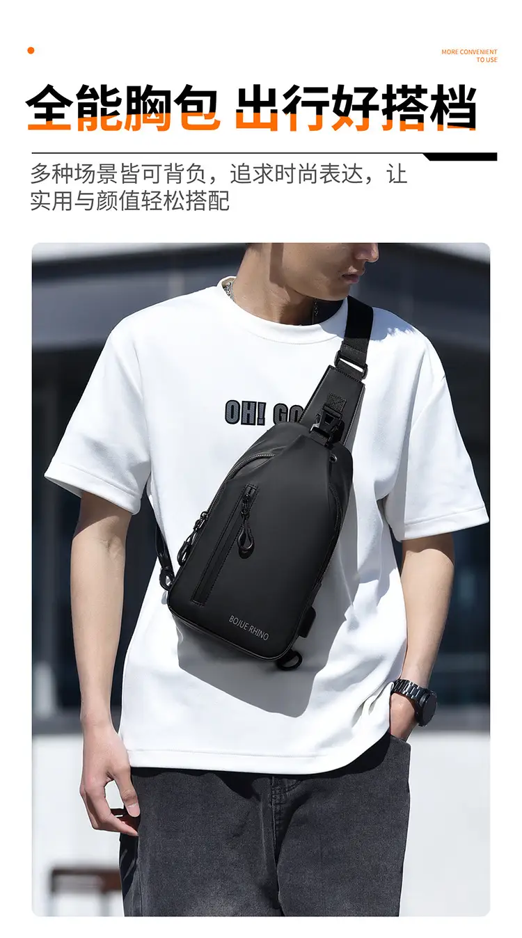 Waterproof Crossbody Bag for Men Business Commute — feature 7