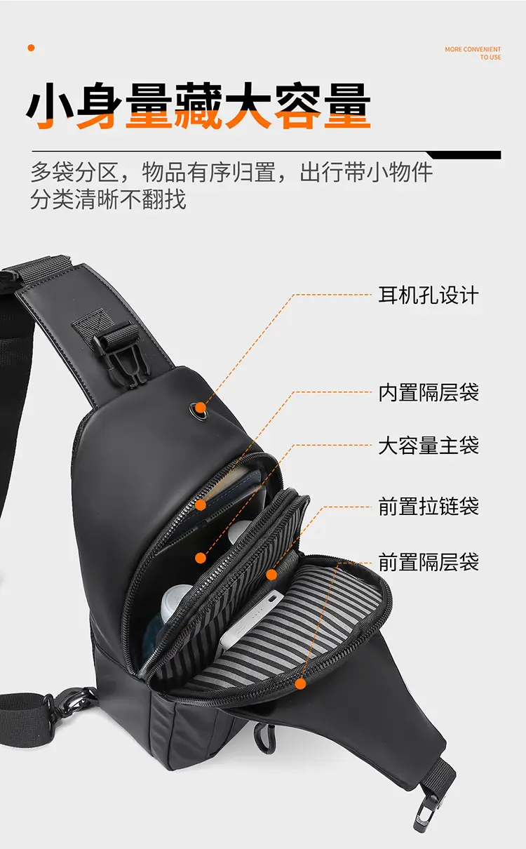 Waterproof Crossbody Bag for Men Business Commute — feature 9